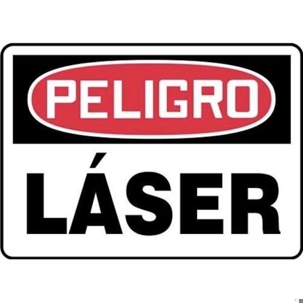 Accuform Radiation & Laser Sign, 7 in H x 10 in W, Adhesive Dura-Poly SHMRAD024XV - main